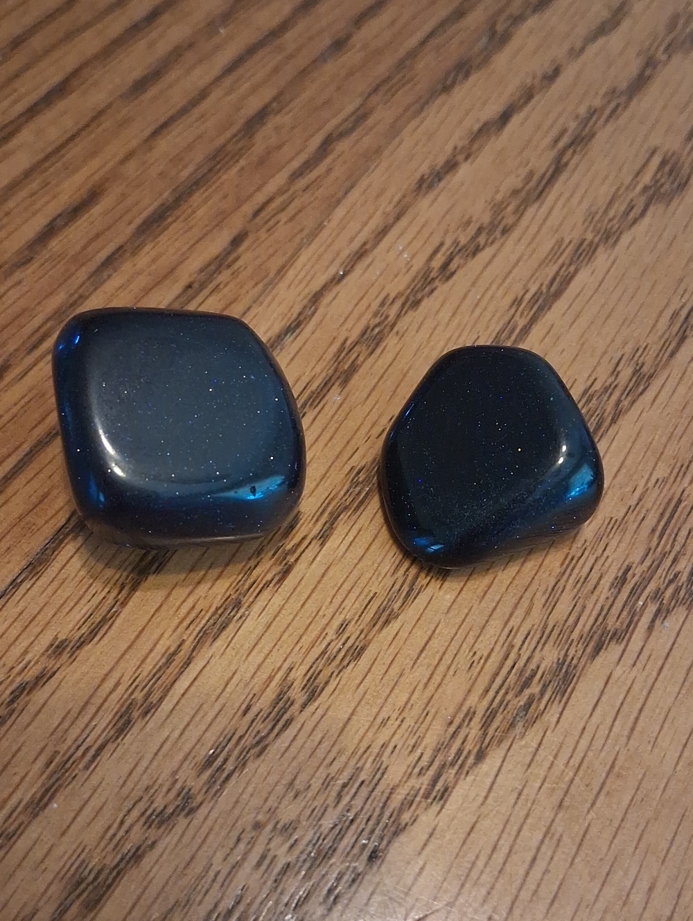 Blue Goldstone Gems Set Up Two